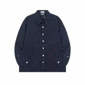 Рубашка Christian Dior Dark Print Logos Dior "Blue"