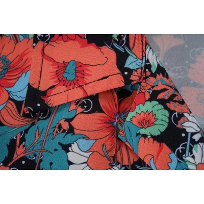 Рубашка Gucci Red Flowers "Red" фото № 6