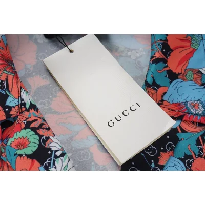 Рубашка Gucci Red Flowers "Red" фото № 8