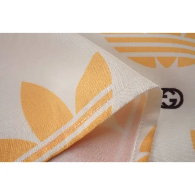 Рубашка Gucci Trefoil Repeating Print "White" фото № 3