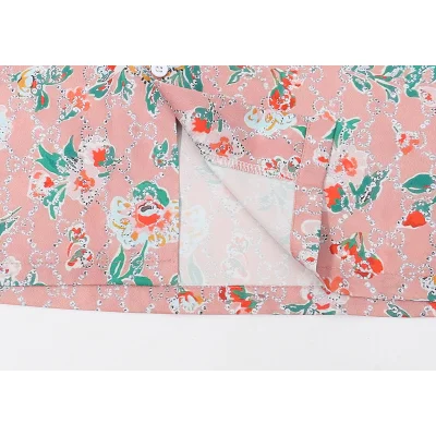 Рубашка GUCCI Flowers Ornament "Pink" фото № 9