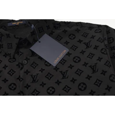 Рубашка Louis Vuitton With Small Emblems "Black" фото № 7