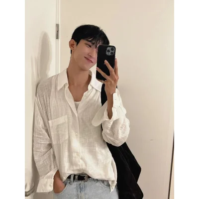 Рубашка Our Legacy White Frontside Pocket "White" фото № 5