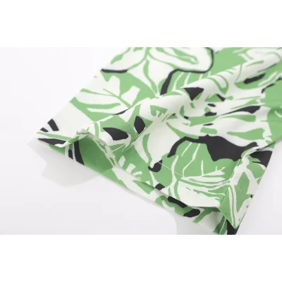 Рубашка Palm Angels With Lily Design "Green" фото № 8