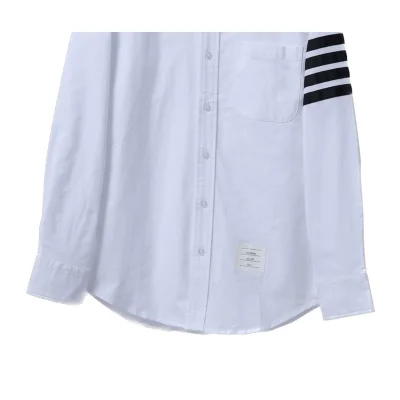 Рубашка Thom Browne With Stripes On The Sleeve "White" фото № 6 Рубашка Thom Browne With Stripes On The Sleeve "White" фото № 6