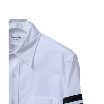 Рубашка Thom Browne With Stripes On The Sleeve "White" фото № 2 Рубашка Thom Browne With Stripes On The Sleeve "White" фото № 2