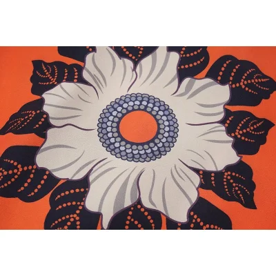 Рубашка Valentino Flowers And Stripes "Orange" фото № 8