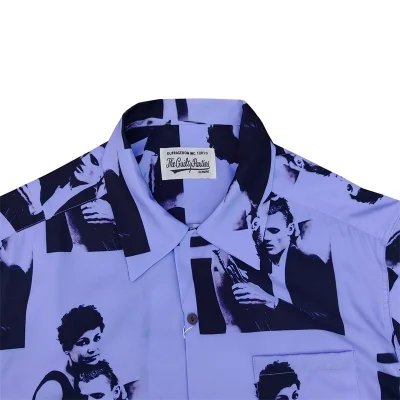 Рубашка Wacko Maria Print Men And Women "Blue/Violet" фото № 8