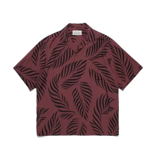 Рубашка Wacko Maria Leaves "Vinous"