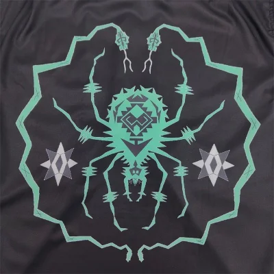 Рубашка Wacko Maria With Spider Print "Black/Green" фото № 2