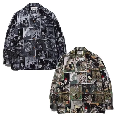 Рубашка Wacko Maria Horrors "Black/Gray" фото № 2