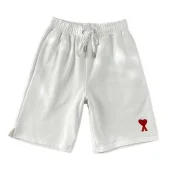 Шорты Amiri With The Red Heart Logo "White"