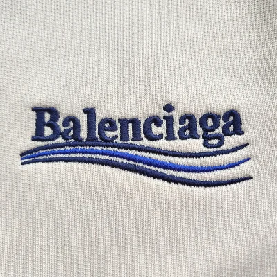 Шорты Balenciaga Brand Label "White" фото № 5