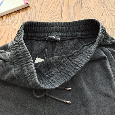 Шорты Balenciaga With Beautiful Logo Made Of Rhinestones "Black" фото № 8