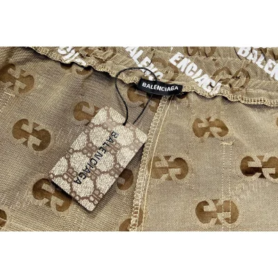 Шорты Balenciaga x GUCCI Monogram Pattern "Beige" фото № 3