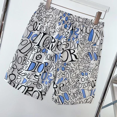 Шорты Christian Dior Many Logos Dior "Gray" фото № 8