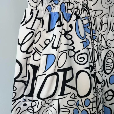 Шорты Christian Dior Many Logos Dior "Gray" фото № 4