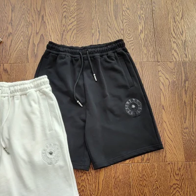 Шорты Chrome Hearts Logo With Beads "Black" фото № 4