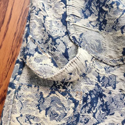 Шорты Louis Vuitton Jeans With Patch "Blue/White" фото № 3