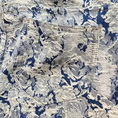 Шорты Louis Vuitton Jeans With Patch "Blue/White" фото № 4