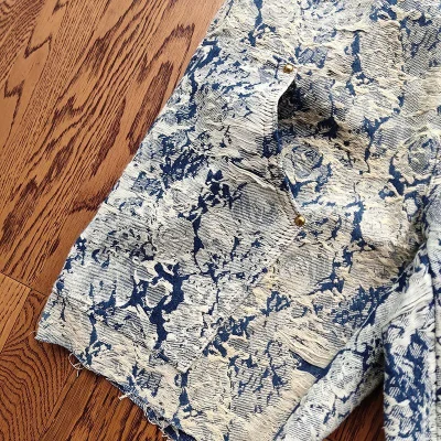 Шорты Louis Vuitton Jeans With Patch "Blue/White" фото № 8