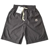 Шорты Moncler Solid Color With Small Logo "Gray"