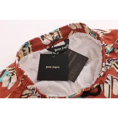 Шорты Palm Angels Monogamous Print "Peach" фото № 7