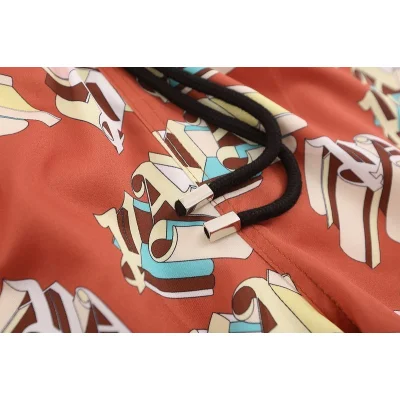 Шорты Palm Angels Monogamous Print "Peach" фото № 8