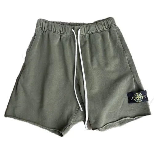 Шорты Stone Island Black Patch - Classic "Gray/Green"