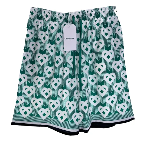 Шорты Casablanca Unusual Hearts "Green"