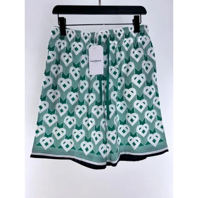 Шорты Casablanca Unusual Hearts "Green" фото № 2