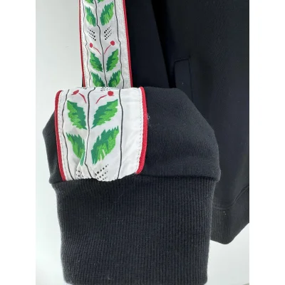 Олимпийка Casablanca Green Leaves On The Sides "Black" фото № 6