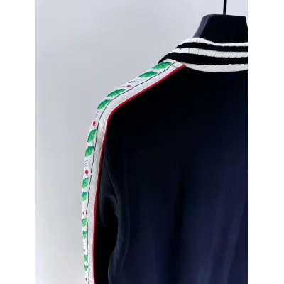 Олимпийка Casablanca Green Leaves On The Sides "Black" фото № 5