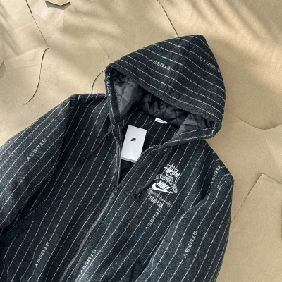 Куртка Stussy x Nike Stripe "Black" фото № 3