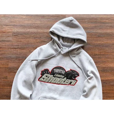 Худи Trapstar Logo And Panther Outlined By Colorful Line "Gray" фото № 2