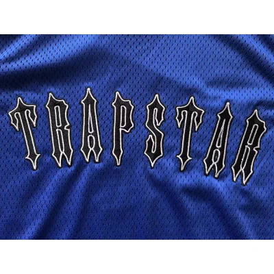 Майка Trapstar Logo And Edge Decorated By Stripes "Blue" фото № 5