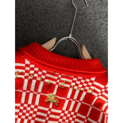 Свитер Burberry Backside Print Gold Warrior And Horse "Red" фото № 4