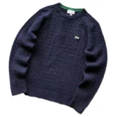 Свитер Lacoste Braiding And Small Logo "Blue"