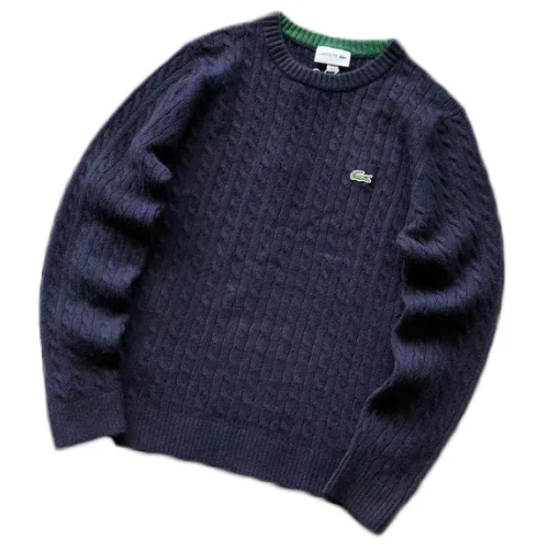 Свитер Lacoste Braiding And Small Logo "Blue"