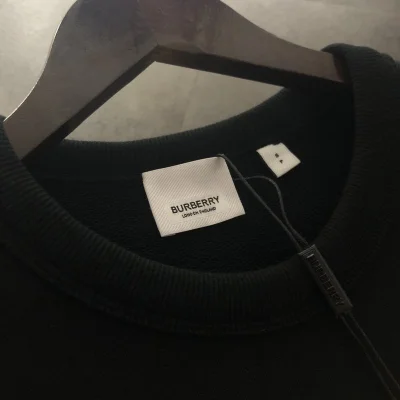 Свитшот Burberry With Embroidery "Black" фото № 7