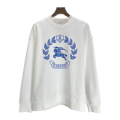 Свитшот Burberry Frontside Print Dark Blue Warrior And Horse "White"