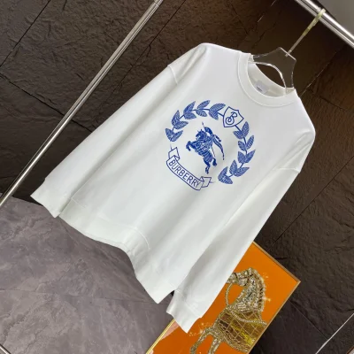 Свитшот Burberry Frontside Print Dark Blue Warrior And Horse "White" фото № 2