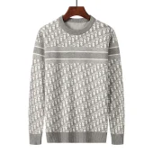 Свитшот Christian Dior Backside White Logo On Stripe "Gray"