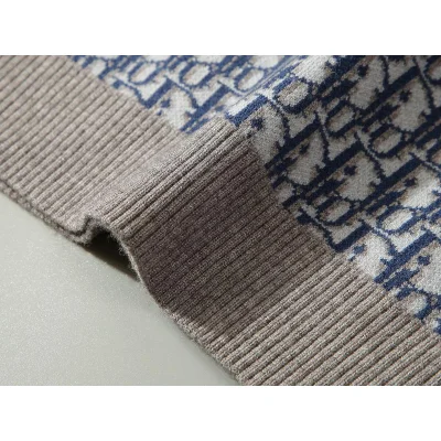 Свитшот Christian Dior Print Many Blue Logotypes Dior "Gray" фото № 5