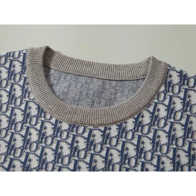 Свитшот Christian Dior Print Many Blue Logotypes Dior "Gray" фото № 3