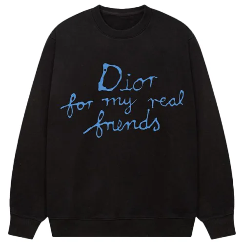 Свитшот Christian Dior Print Dior For My Real Friends "Black"