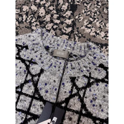 Свитшот Christian Dior Print Black Circles "Gray" фото № 3