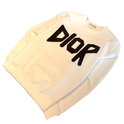 Свитшот Christian Dior Frontside Contrast Logo Dior "White"