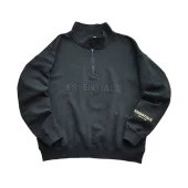 Свитшот Fear Of God With Collar And Zipper "Black/Gold"