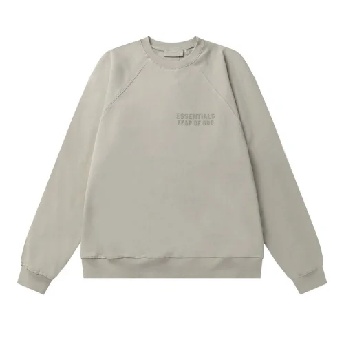 Свитшот Fear Of God With Black Patch On The Back "Gray"